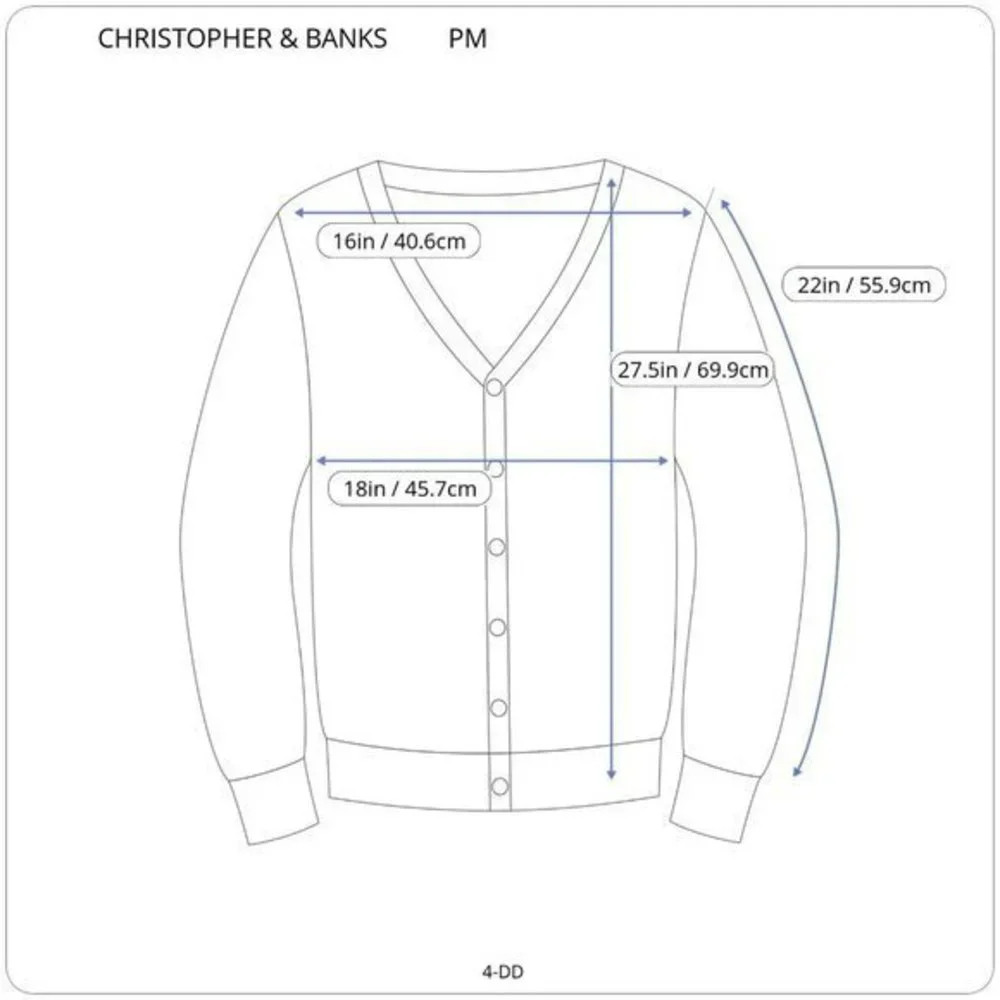 Christopher & Banks Cardigan Jacket Red Black Damask Petite Medium‎ PM